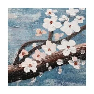 AMATOP Arte para pared flor enmarcada pintada a mano_2