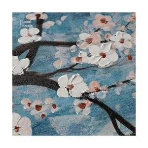 AMATOP Arte para pared flor enmarcada pintada a mano_3