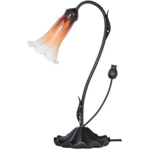 Bieye Lily Flower L10697 Lámpara de mesa de vidrio_4