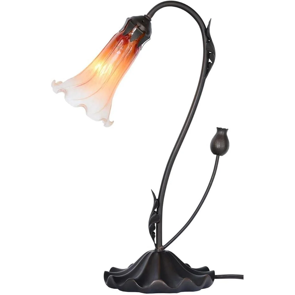 Bieye Lily Flower L10697 Lámpara de mesa de vidrio_1