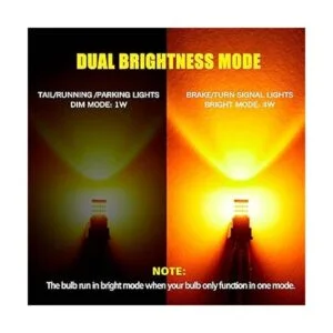 AUXLIGHT 7443 7440 T20 Bombillas LED blanco ambar_3