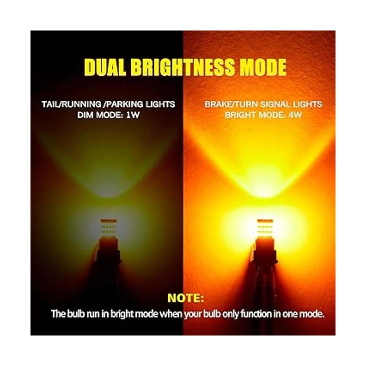 AUXLIGHT 7443 7440 T20 Bombillas LED blanco ambar_3