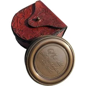 Brújula magnética de latón Nautical Not All Those Who_3