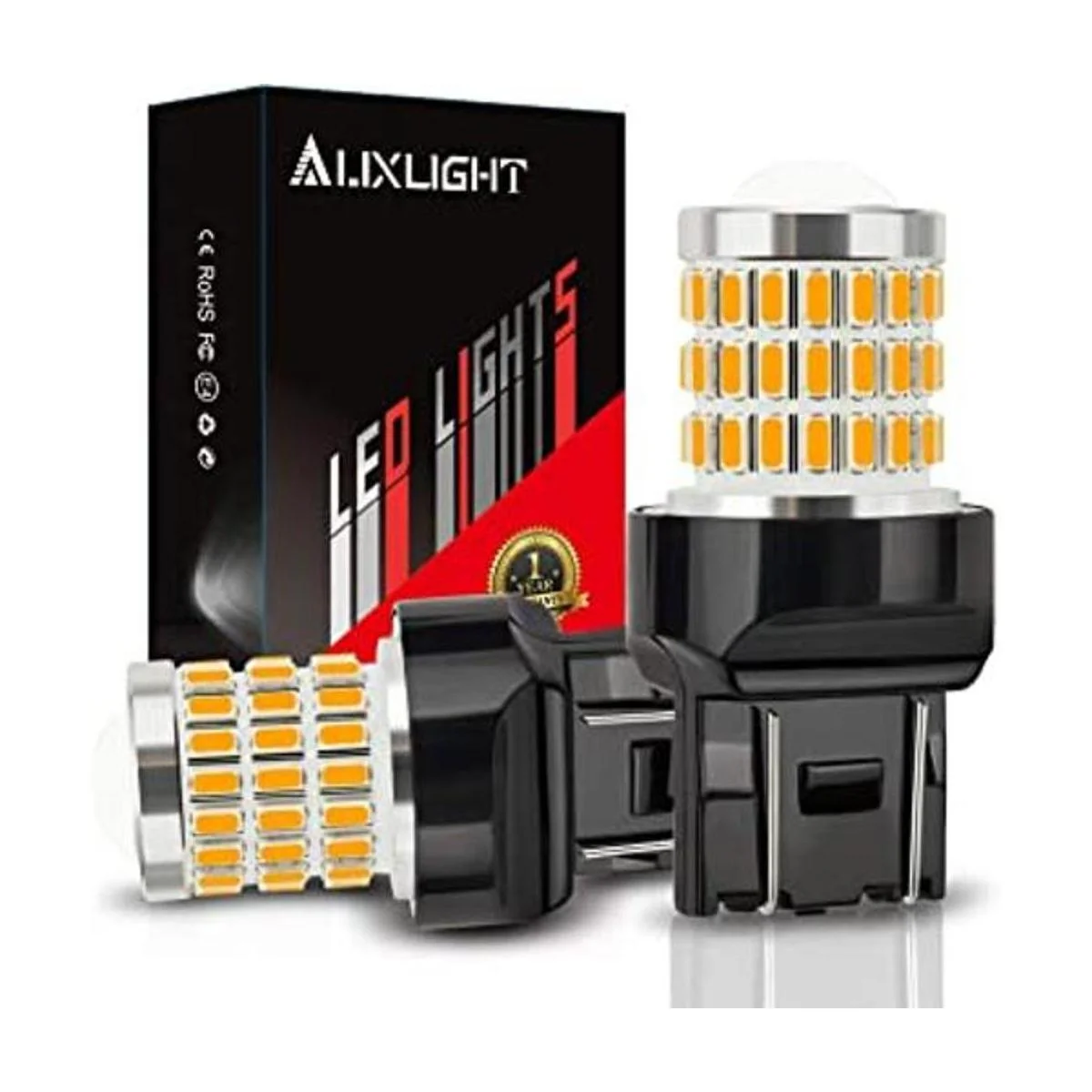 AUXLIGHT 7443 7440 T20 Bombillas LED blanco ambar_1