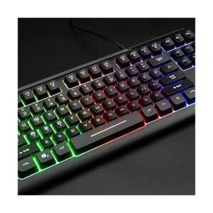 Rii Primer RGB Teclado compacto de oficina para juegos
