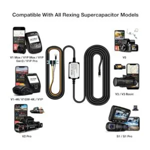 Rexing Kit de cable duro inteligente minipuerto USB para_2