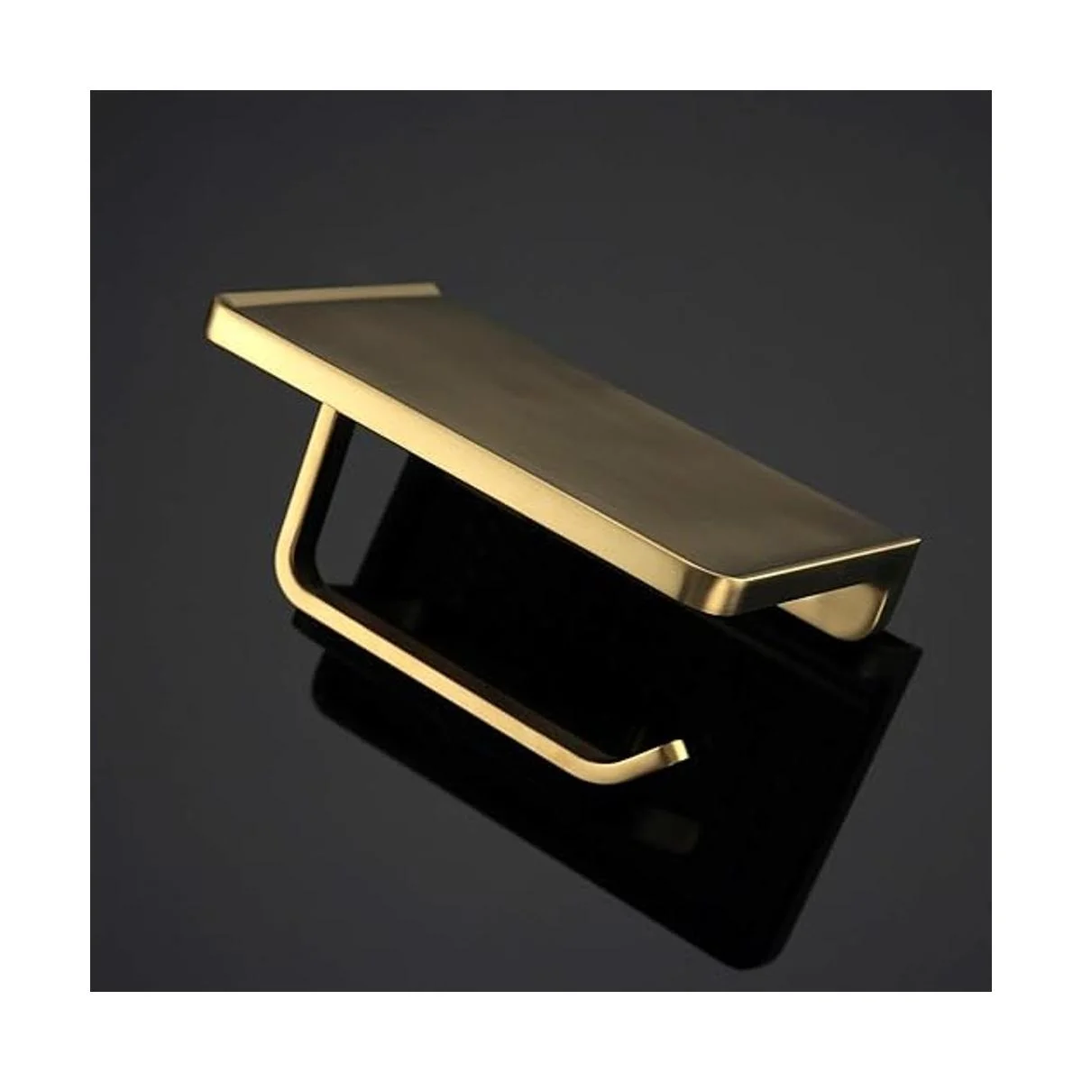 TRUSTMI Soporte de papel higiénico con estante para