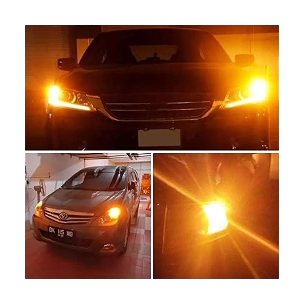 AUXLIGHT 7443 7440 T20 Bombillas LED blanco ambar_6