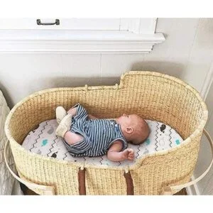 BROLEX Juego de sábanas ajustables para moisés 2 unidades