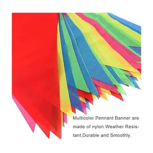 RUBFAC 720 banderines de bandera de colores de 1020 pies