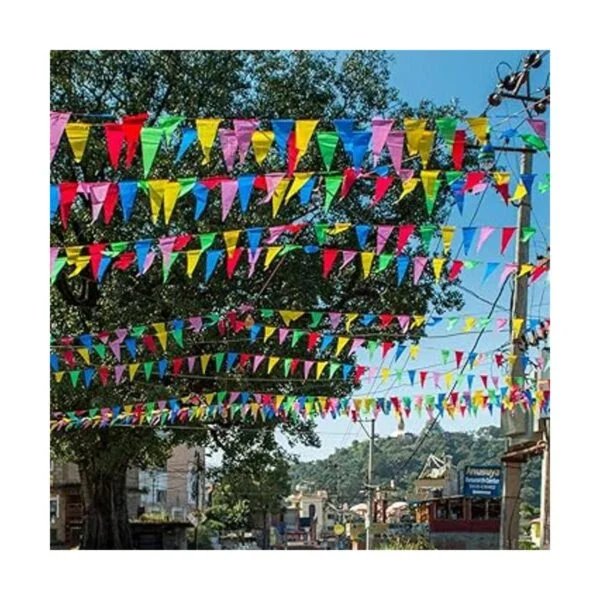 RUBFAC 720 banderines de bandera de colores de 1020 pies
