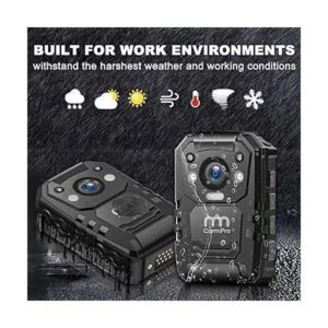 CammPro Cámara corporal de policía I826 1296P HD memoria_3