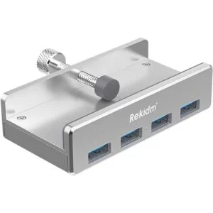 Hub USB 3.0 Rekidm 4 puertos de aluminio escritorio USB_1