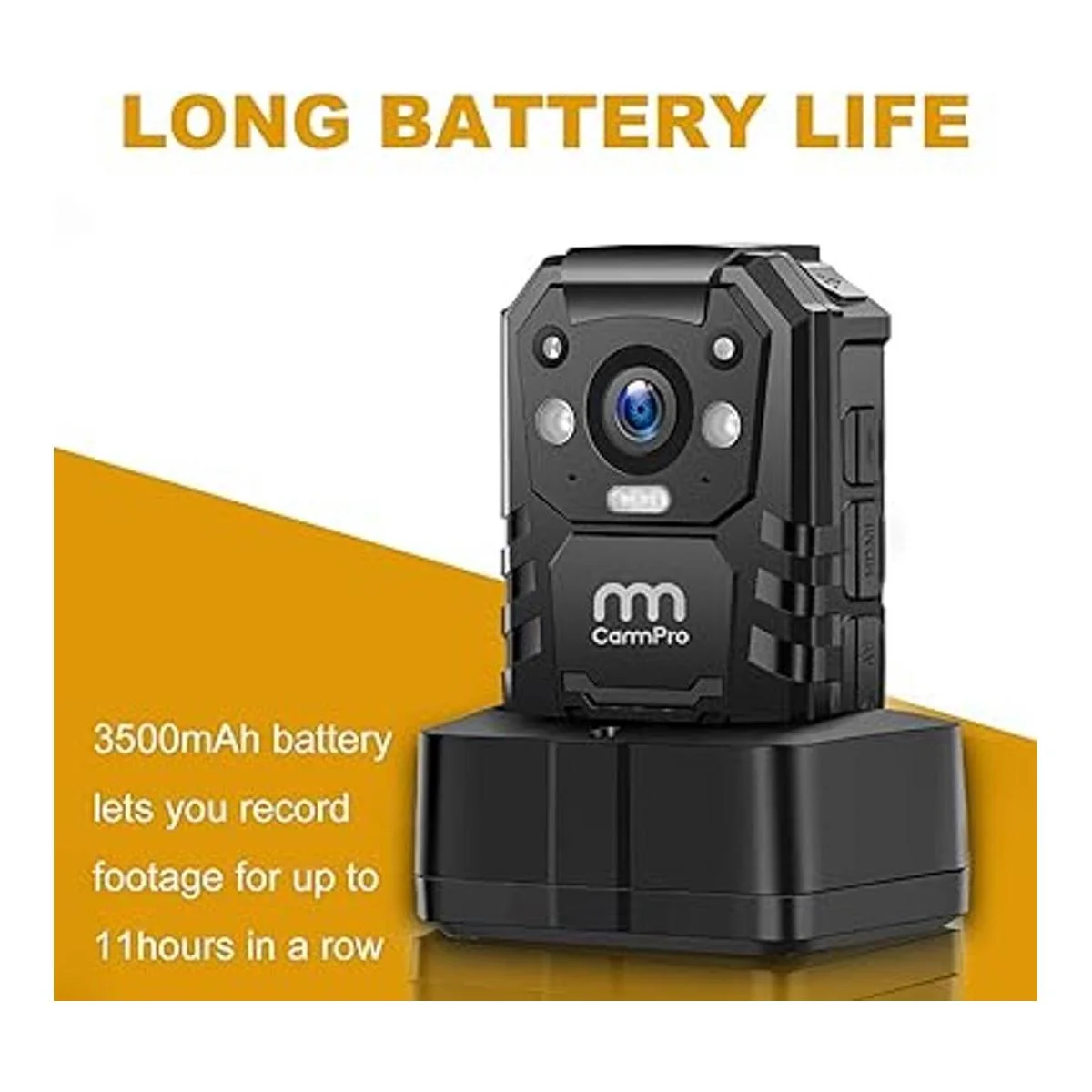 CammPro Cámara corporal de policía I826 1296P HD memoria_4