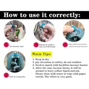170 piezas de conos de incienso de reflujo de incienso de_3