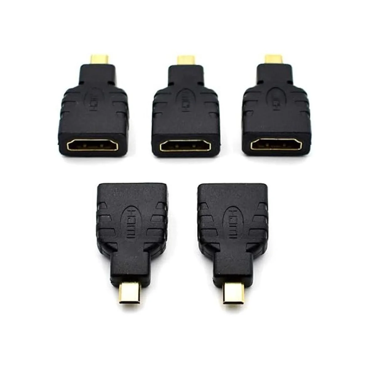 5 paquetes de conector micro HDMI a HDMI tipo D macho a_5