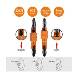 BMardi Clips de mosquetón de bloqueo resistentes paquete_2