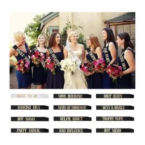 Snsowed Paquete de 12 bandas de despedida de soltera para_2