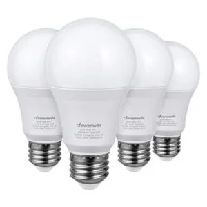 DEWENWILS Paquete de 4 bombillas LED regulables A19 10_1