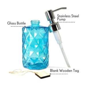 JASAI Diamond Design Dispensador de jabón con bomba de