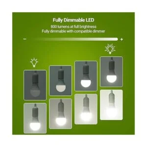 DEWENWILS Paquete de 4 bombillas LED regulables A19 10_2