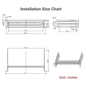 Kit de riel de aluminio de alta resistencia para montaje
