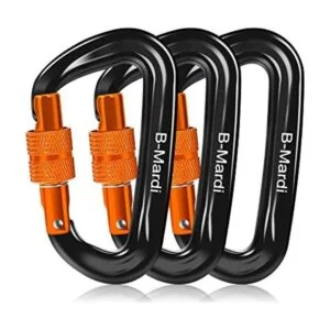 BMardi Clips de mosquetón de bloqueo resistentes paquete_1