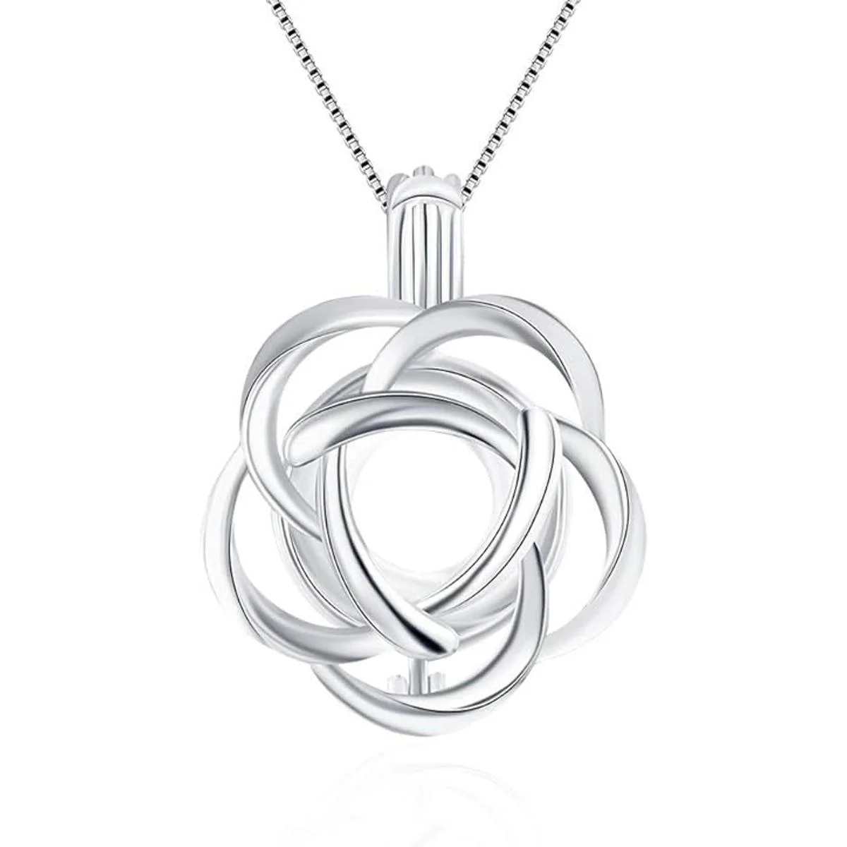 LGSY Colgantes de jaula de perlas Edison de plata de ley_1