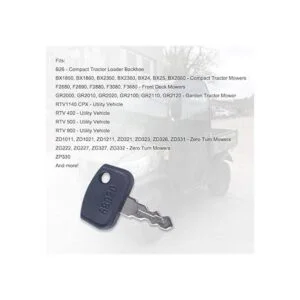 Poweka 68920 Llave de encendido compatible con Kubota_4