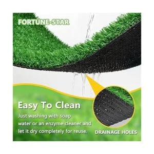 Fortunestar Tapete de hierba artificial para perros y_2
