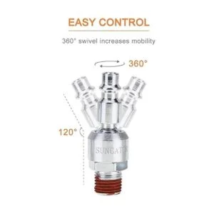SUNGATOR Enchufe de aire giratorio de 14 pulgadas_2