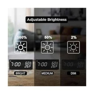 Despertador digital con pantalla LED electrónica de_4