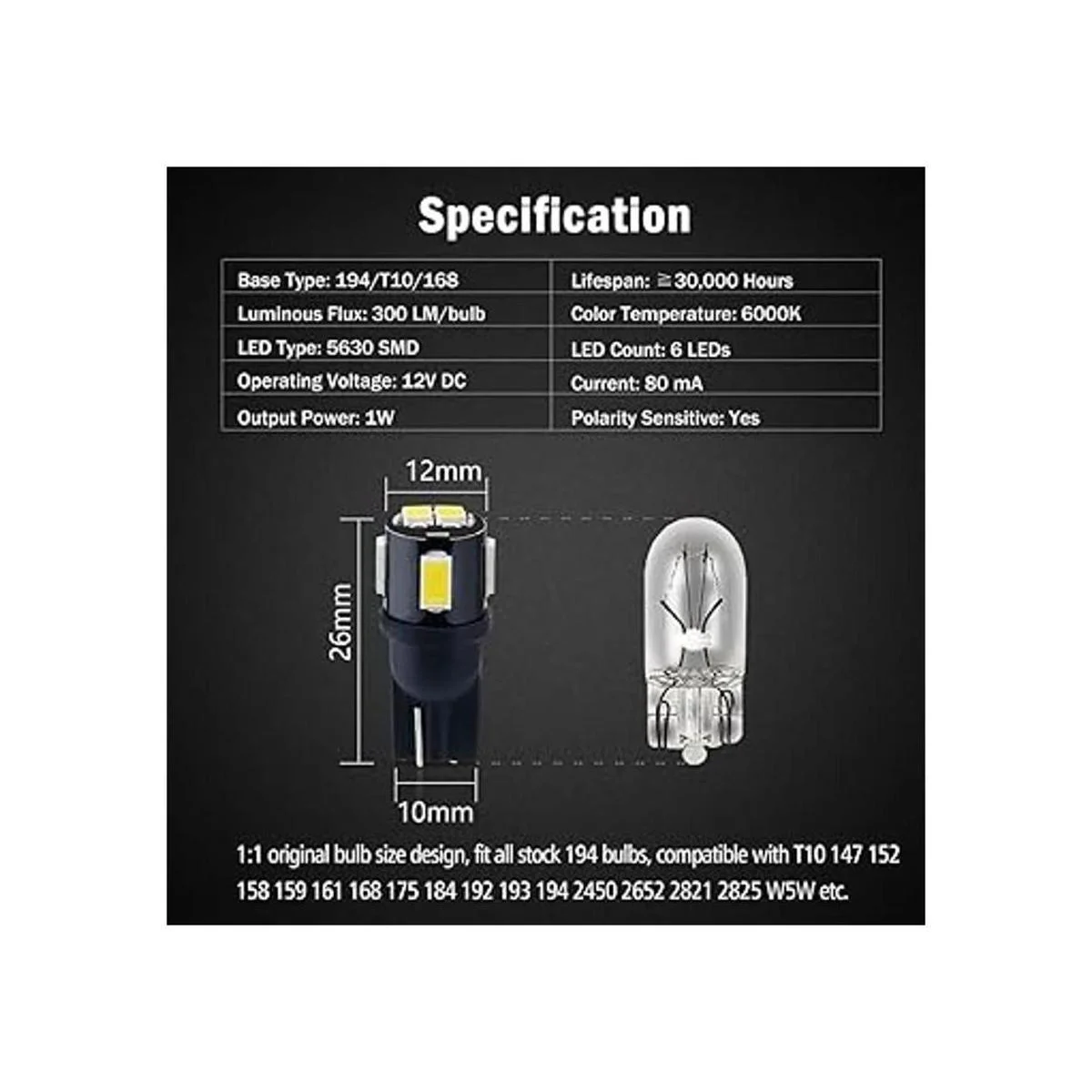 BRISHINE 194 focos LED extremadamente brillantes 5630_5