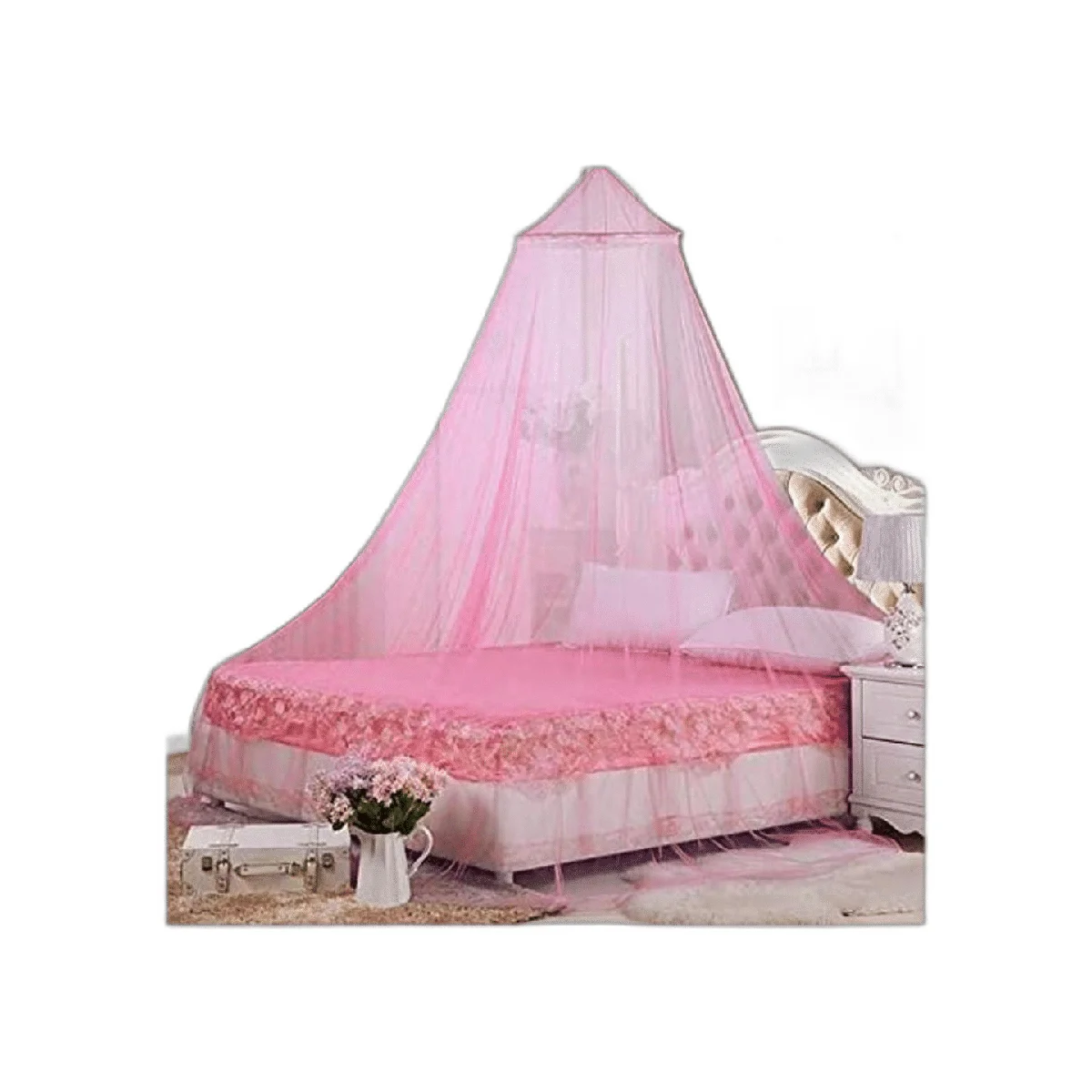 Eimilaly Mosquitera toldo para cama para decoración de_1