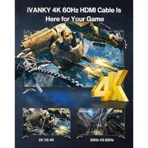 IVANKY cable HDMI 4K de 10 pies cable HDMI 2.0 de alta_2