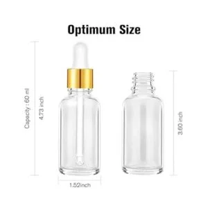 PrettyCare Botella cuentagotas de ojos de 2 onzas paquete