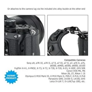Correa de agarre de mano para cámara sin espejo negro_3