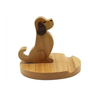 Amamcy Bonito soporte de madera para teléfono celular_2