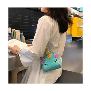 Bolso cruzado con lentejuelas y purpurina para niñas para_4