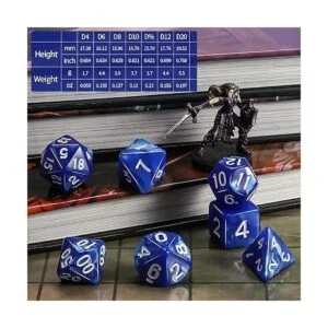 Juego de dados DND QMAY Dados poliédricos de 15 x 7 105_3
