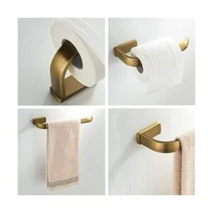 Flybath Juego de accesorios de baño 2 piezas anillo de