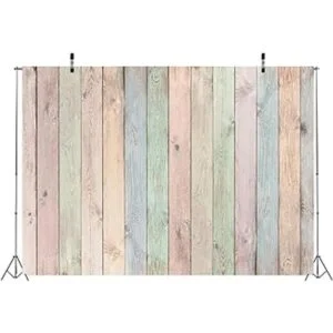 BELECO Telón de fondo de madera de tela de 7 x 5 pies con_2