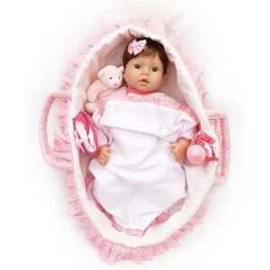 CHAREX Muñeca de bebé Reborn hecha a mano realista de_4