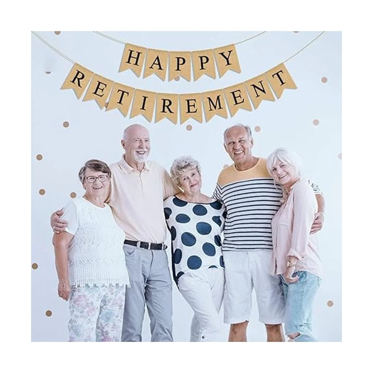 Guirnalda de yute de arpillera para fiesta de jubilación_4