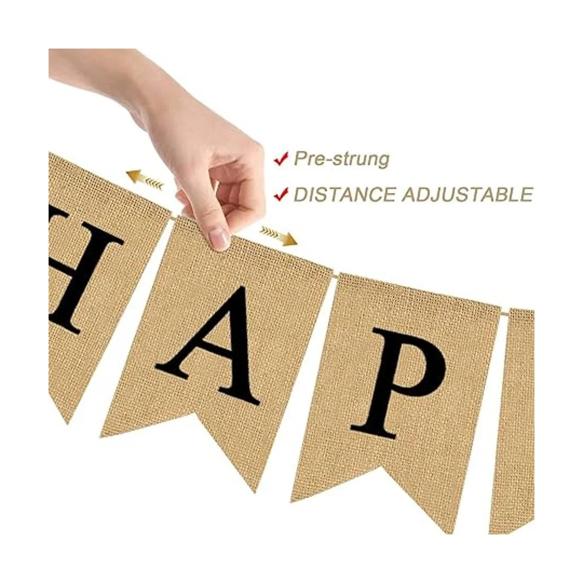 Guirnalda de yute de arpillera para fiesta de jubilación_3