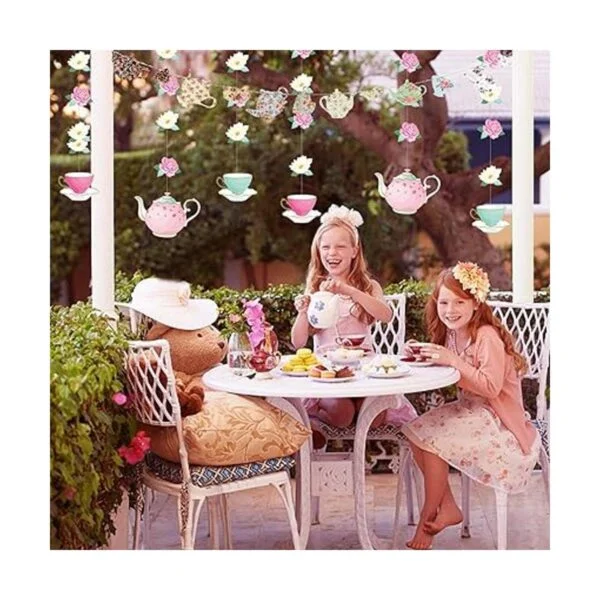 Mity rain Tea Party Decorations LETS PAR TEA Globos de_6