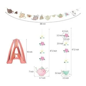 Mity rain Tea Party Decorations LETS PAR TEA Globos de_2