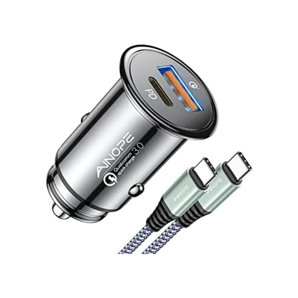 Cargador de coche USB C de 48 W Super Mini AINOPE de metal_1