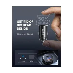 Cargador de coche USB C de 48 W Super Mini AINOPE de metal_5