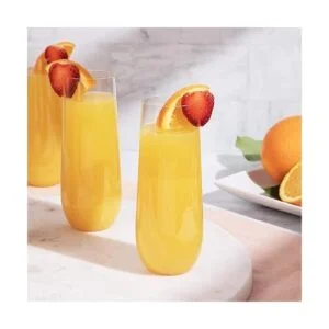 24 flautas de champán de plástico sin tallo vasos de_4